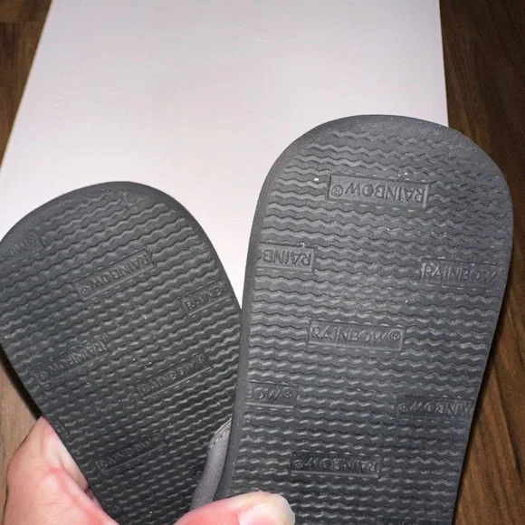 Rainbow Black sandals with charcoal Strap - Picture 7 of 9